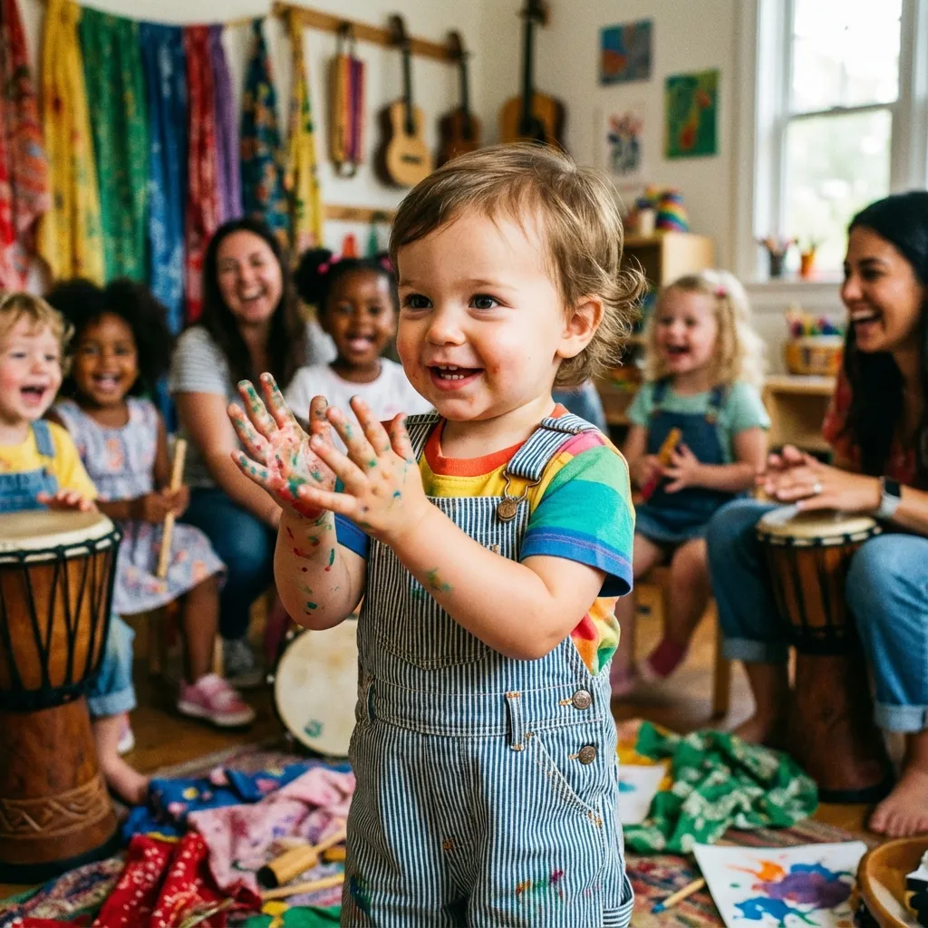 Atelier d'éveil sensoriel pour enfants chez Les P'tits Babadins